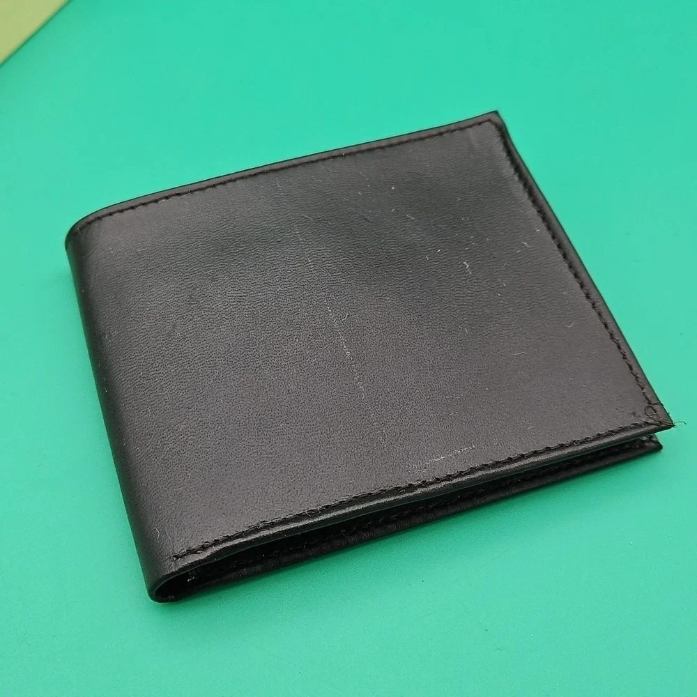 Vintage Buxton Mens Bi Fold Brown Wallet Top Grain Cowhide Brand New‎ NOS